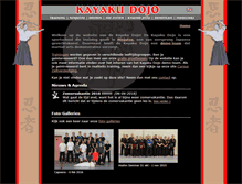 Tablet Screenshot of kayaku-dojo.nl